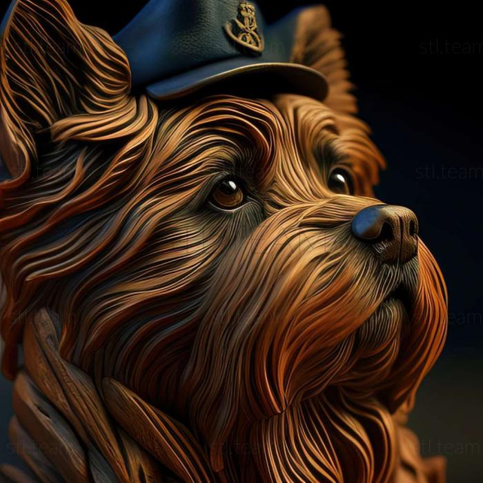 3D model Slovak rough  haired cop dog (STL)
